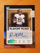 2021 Contenders Playoff Ticket #240A Racey McMath Titans Rookie Auto #'d 26/99