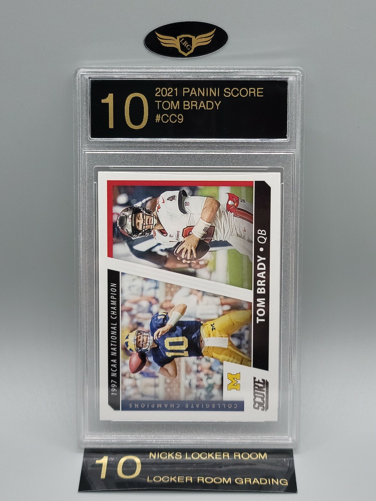 2021 Panini Score Tampa Bay Buccaneers TOM BRADY #CC9 graded mint card LRG 10