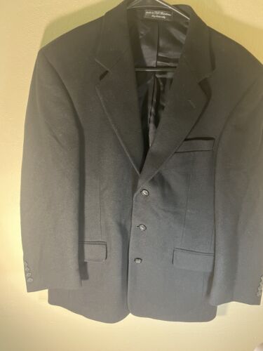 Gianfranco Ruffini Men's Black Sz 38 Cashmere Wool Sport Coat Blazer Italy - Picture 1 of 15