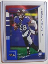 2018 ROOKIES & STARS RED & BLUE PARALLEL ANTHONY AVERETT 05/25