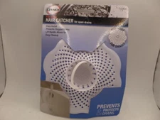 DANCO 10306 HAIR/DEBRIS CATCHER BATHROOM TUB STRAINER WHITE