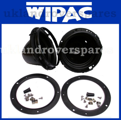 Wipac Land Rover Defender & Series Headlight Headlamp Bowl Kit 7 x2
