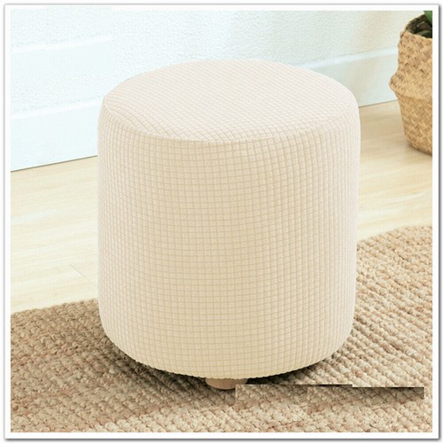 Stretch Round Stool Covers Ottoman Cover Footstool Slipcover Footrest Protector - Picture 10 of 34