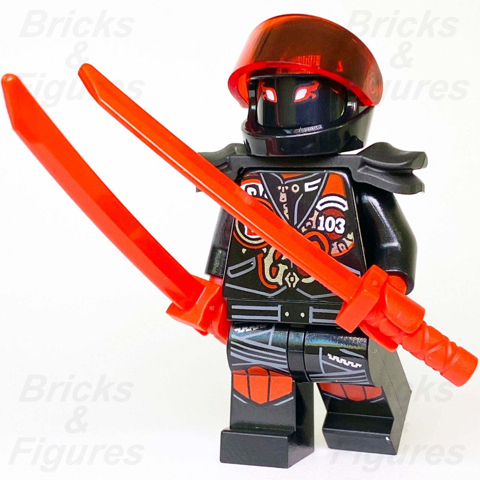 Ninjago njo0385 Mr. E - Biker 100% Original Vest Number 103 in 70643 70639