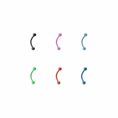 Flower Eyebrow Eyebrow Ring In Belly Button 16 Gauge 3/8 Pink - Foto 12