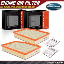 2x Engine Air Filter for Chevrolet Silverado Tahoe 1500 GMC Sierra 1500 Cadillac
