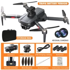 5G 4K Drone  Pro with HD Brushless Dual Camera Drones WiFi FPV Foldable RC