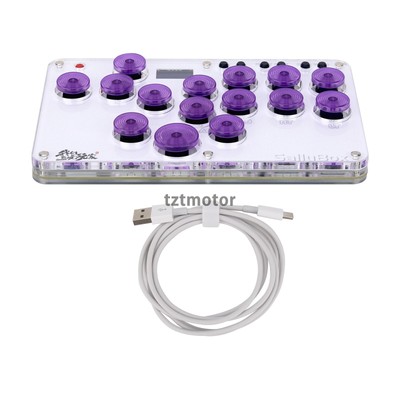 Sallybox Plus 15-Button Arcade Controller Fight Stick+Keycaps Layout for Hitbox