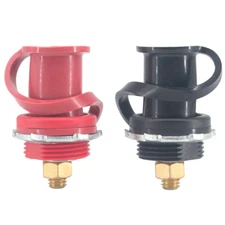 Pair Remote Jumper Battery Terminal  Lug Post Body Panel Mount Charging3/8" Stud