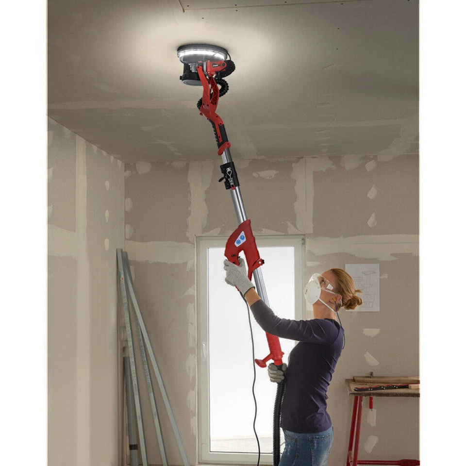 Levigatrice Muro Soffitto Carteggiatrice Giraffa 750W Cartongesso Pieghevole - Immagine 3 di 4