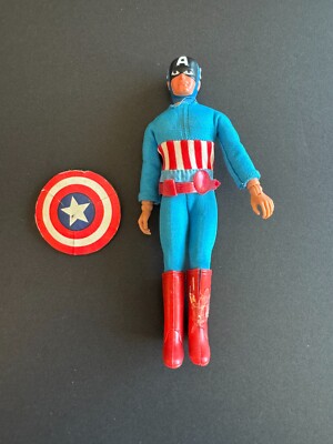Captain America Marvel Mego 1974 Vintage Captain America W/Shield
