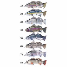 1Pc Robotic Live Fishing Lure Jointed Bait Electric Swimbait USB Plug Wobbler