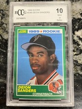 1989 SCORE DEION SANDERS BGS 9.5 GEM MINT #246 Rookie Card Prime Time RC !