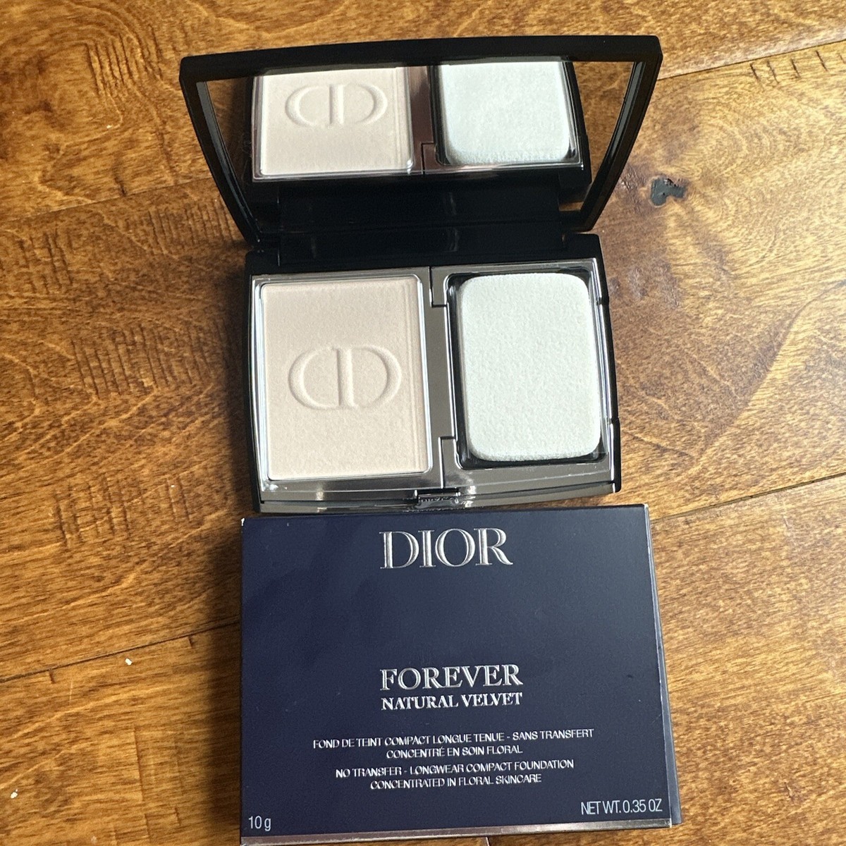 Dior Forever Natural Velvet Long Wear Compact Foundation 0N