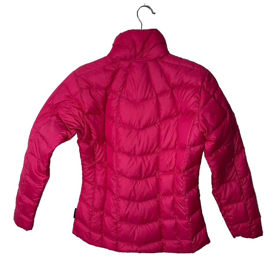 Chaqueta acolchada Obermeyer S rosa plumón para mujer bolsillos cuello falso cremallera completa invierno Foto 2 de 4