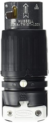Heavy Duty Industrial Twist Lock Male Plug 50A 125250V Black White