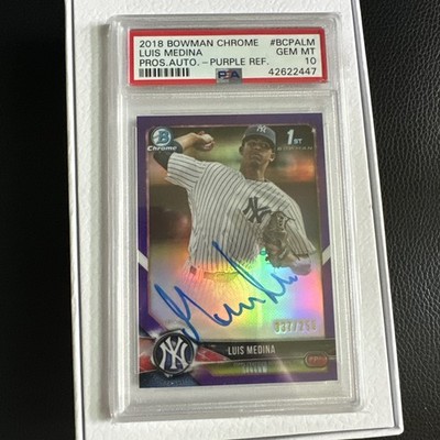 2018 Luis Medina Auto Rookie Purple /250 PSA 10!!