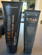 NEW Pure Romance Titan Leather Bergamot Conditioning Shave Cream Lotion