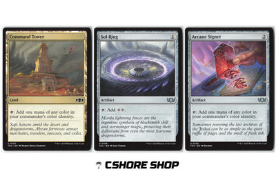 MTG -  Sol Ring, Command Tower, Arcane Signet, Commander Staples, Tarkir TDC