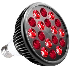 Red Light Therapy Bulb 18 LEDs for Body  Face, 660nm  850nm Infrared Lamp, Pai