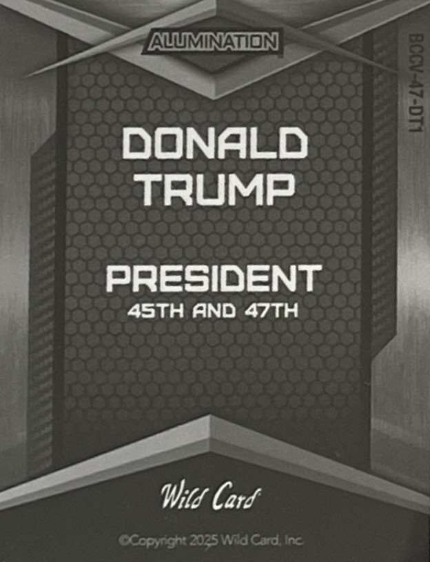 2025 WILD CARD ALUMINATION DONALD TRUMP INAUGURATION 1/1~PSA 8~BRAND NEW SLAB!! view 7