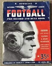 Francis J Powers / OFFICIAL NATIONAL LEAGUE FOOTBALL PRO RECORD AND RULE BOOK