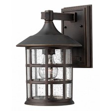 12.25 Inch 11.5W LED Medium Outdoor Wall Lantern-Oil Rubbed Bronze Finish -