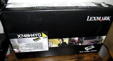 Lexmark High Yield Yellow Return Program Toner Cartridge X748 X748H4YG NEW