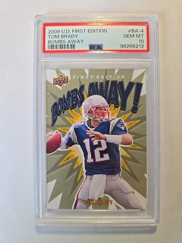 2009 U.D First Edition Tom Brady (Bombs Away) #BA-4 GEM MT 10 #98266212