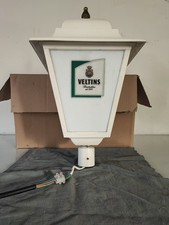 VELTINS MASTLATERNE weiß, Lichtreklame, Bierwerbung / gebrauchter Zustand