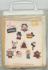 Vintage Rosene Needlepoint Christmas Mrs Claus Two Sided Snowflake Ornament KIT