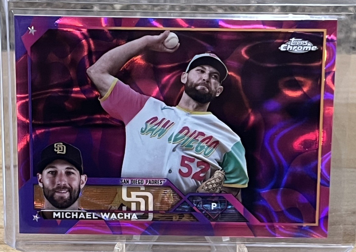 2023 Topps Chrome Update Magenta Lava Lamp Ref. #USC189 Michael Wacha #d /299