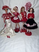 COCA COLA COKE BARBIE LOT WAITRESS CHEERLEADER SWEETHEART SODA FOUNTAIN
