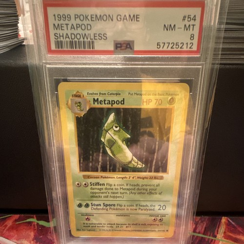 Metapod (Shadowless) graded PSA 8 for sale on eBay