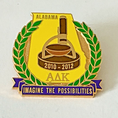 alpha Delta Kappa Alabama Chapter Sorority Lapel Pin 2010-2012  (E4)