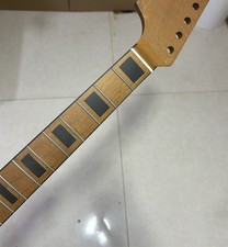 Satin Roasted Maple Guitar neck 22Fret 24inch maple fingerboard inlay Left Hand