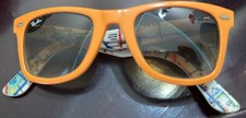 Ray Ban Kids Sunglasses Series 2 Wayfarer Orange Frame Brown Lens RB 2140