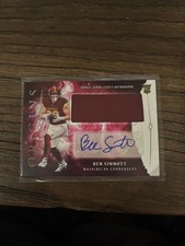 2024 Origins Ben Sinnott Rookie Jumbo Jersey Auto Patch #RJA-BSI Commanders