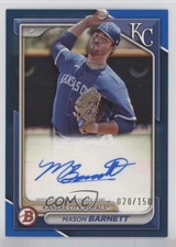 2024 Bowman Paper Prospect Retail Blue Border 20/150 Mason Barnett Auto 0m4f