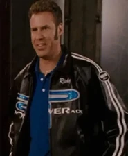 Ricky Bobby Powerade Black Racing Jacket – Talladega Nights Inspired Men’s Biker