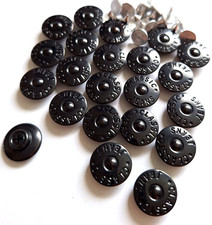 10 Patentknöpfe schwarz 16mm z. Zusammenstec...