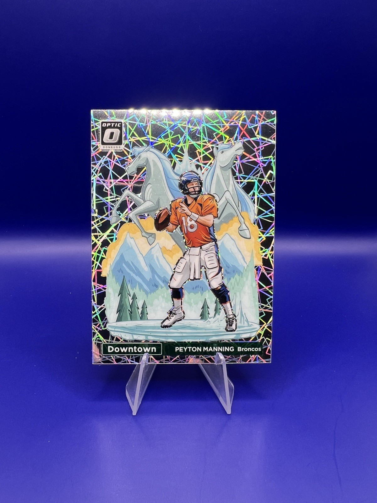 2023 Panini Donruss Optic Peyton Manning Downtown Case Hit Denver Broncos Colts
