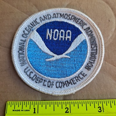 NOAA National Oceanic Atmospheric Administration US Dept Commerce Round Patch 3''