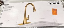 KOHLER Conti Single Handle Pull-Down Kitchen Faucet Vibrant Brushed Brass