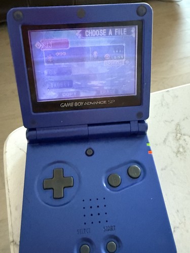 Nintendo Game Boy Advance SP Blue console-READ-SpongeBob Game Incudes - Picture 5 of 7