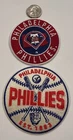 (2)-PHILADELPHIA PHILLIES Vintage Style Embroidered Iron On Patches BEAUTIFUL!