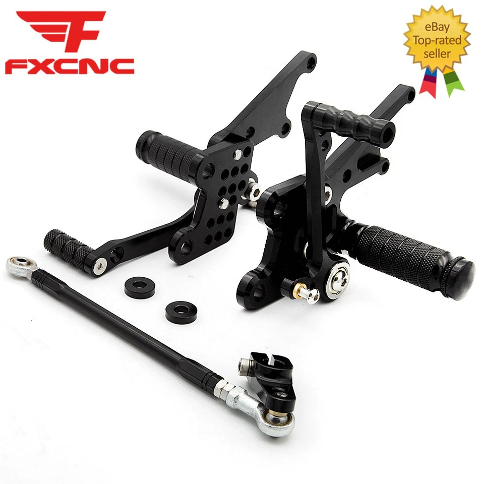 Juego de pedales de clavija para Kawasaki Ninja ZX14 ZZR1400 2006-2011 FXCNC Foto 4 de 4