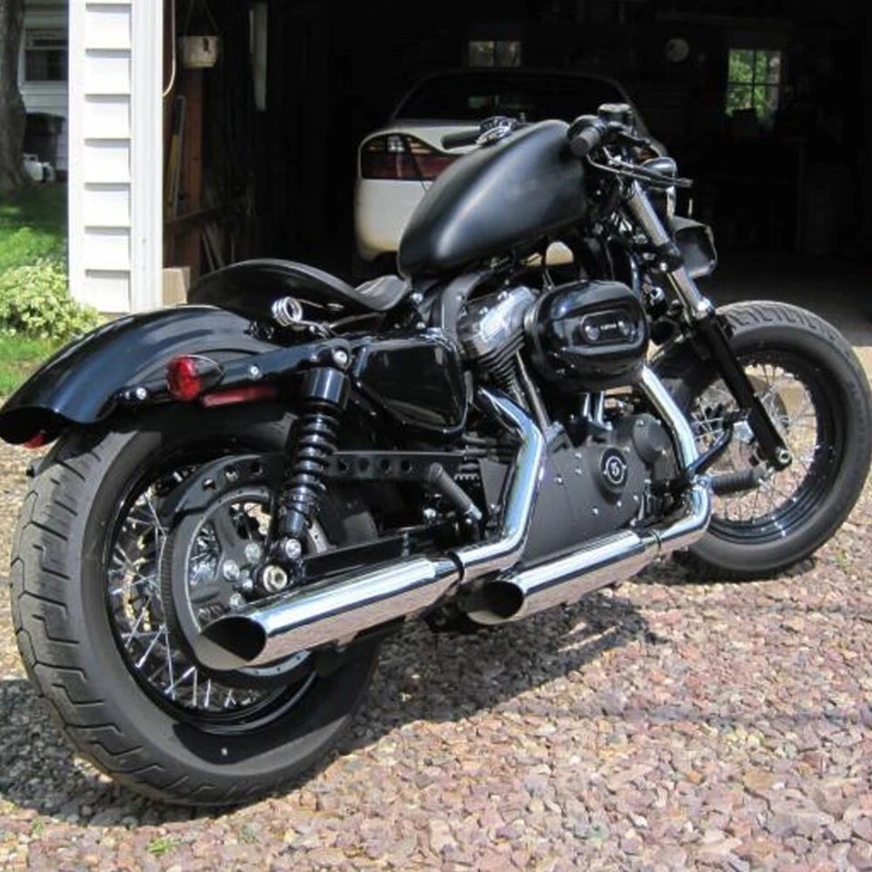 11.75" Black Rear Shocks For Harley Sportster FXR Super Glide Iron XL883 XL1200 - Изображение 2 из 4