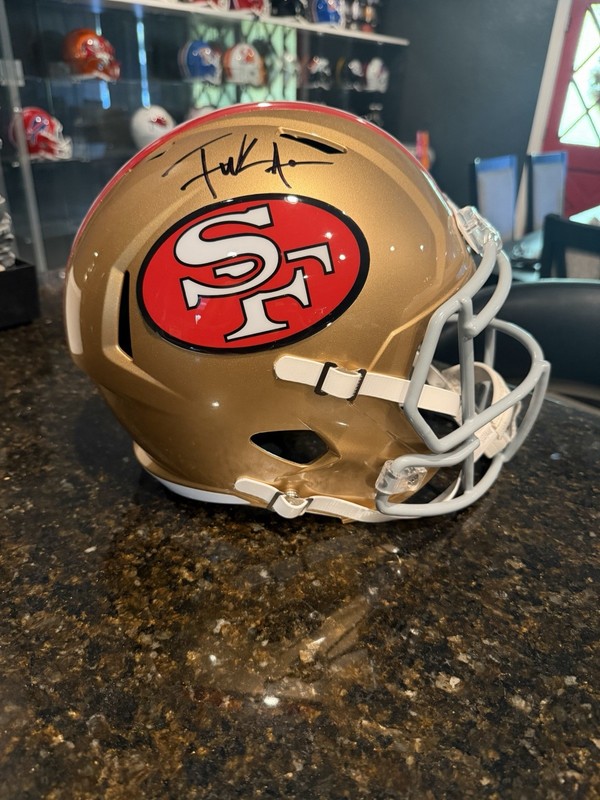FRANK GORE SIGNED AUTO FULL SIZE AUTHENTIC SCHWARTZ MEM SAN FRANCISCO 49ERS