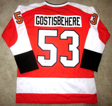 Philadelphia Flyers SHAYNE GOSTISBEHERE #53 Autographed/Signed Orange Jersey